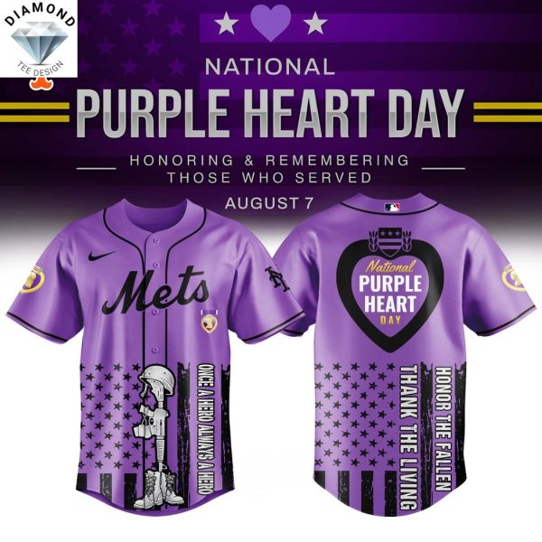 New York Mets x Purple Heart Day Baseball Jersey
