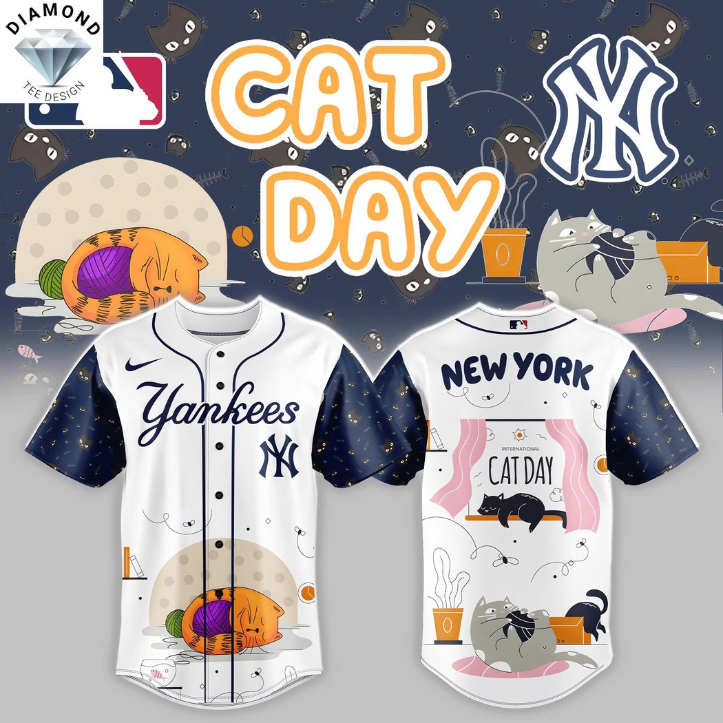 New York Yankees x Cat Day Baseball Jersey New York Yankees x Cat Day Baseball Jersey