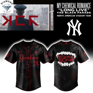 New York Yankees x Long Live The Black Parade My Chemical Romance Baseball Jersey