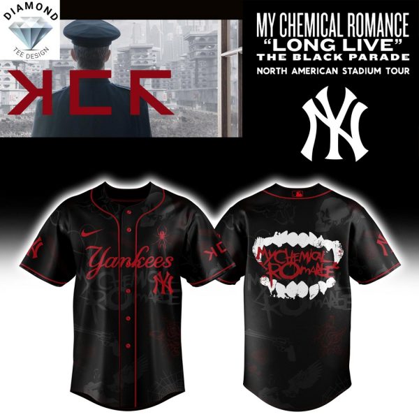 New York Yankees x Long Live The Black Parade My Chemical Romance Baseball Jersey