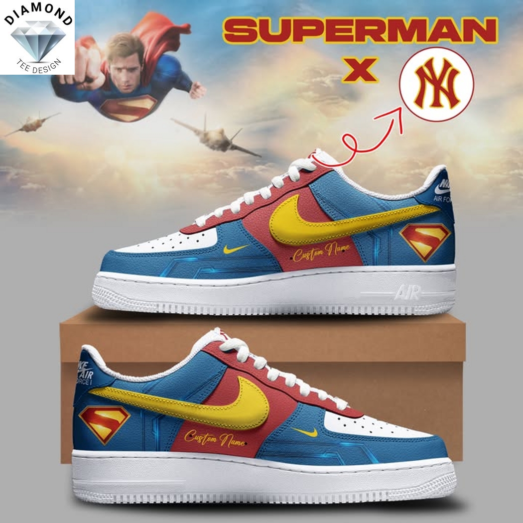Personalized New York Yankees x Superman Air Force 1 Personalized New York Yankees x Superman Air Force 1