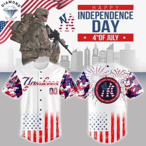 Personalized New York Yankees x The 4th of July x Military Baseball Jersey