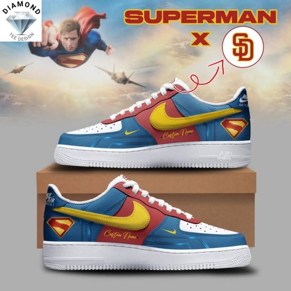 Personalized San Diego Padres x Superman Air Force 1
