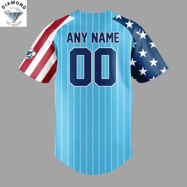 Personalized Sugar Land Space Cowboys 4th Of July Baseball Jersey