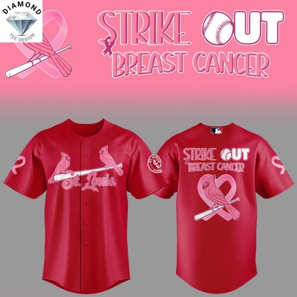 St Louis Cardinals Strike Out Breast Cancer Baseball Jersey