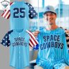 Personalized Sugar Land Space Cowboys 4th Of July Baseball Jersey